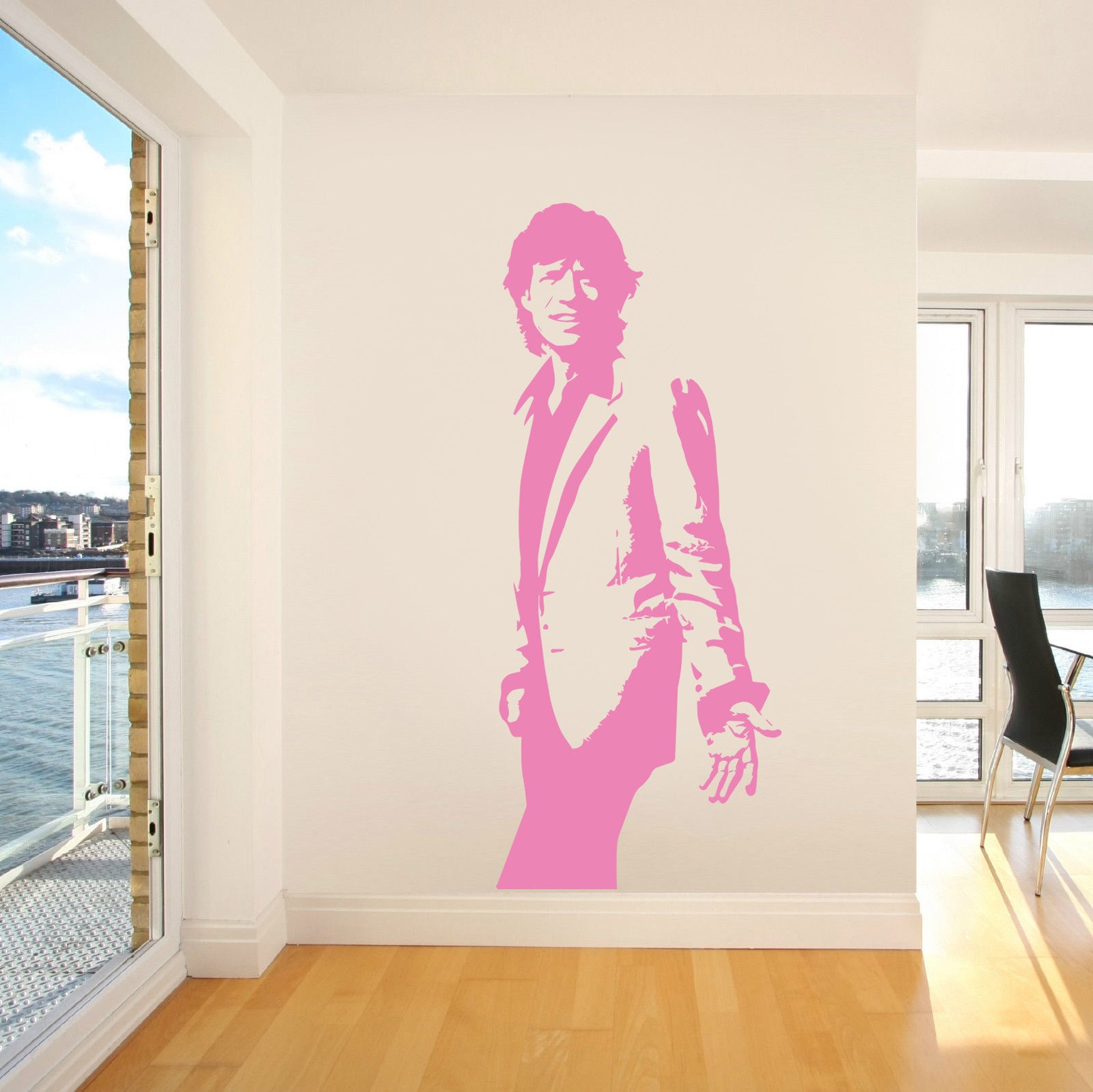 Rock Singer Wall Sticker Decal Stencil Silhouette ST133