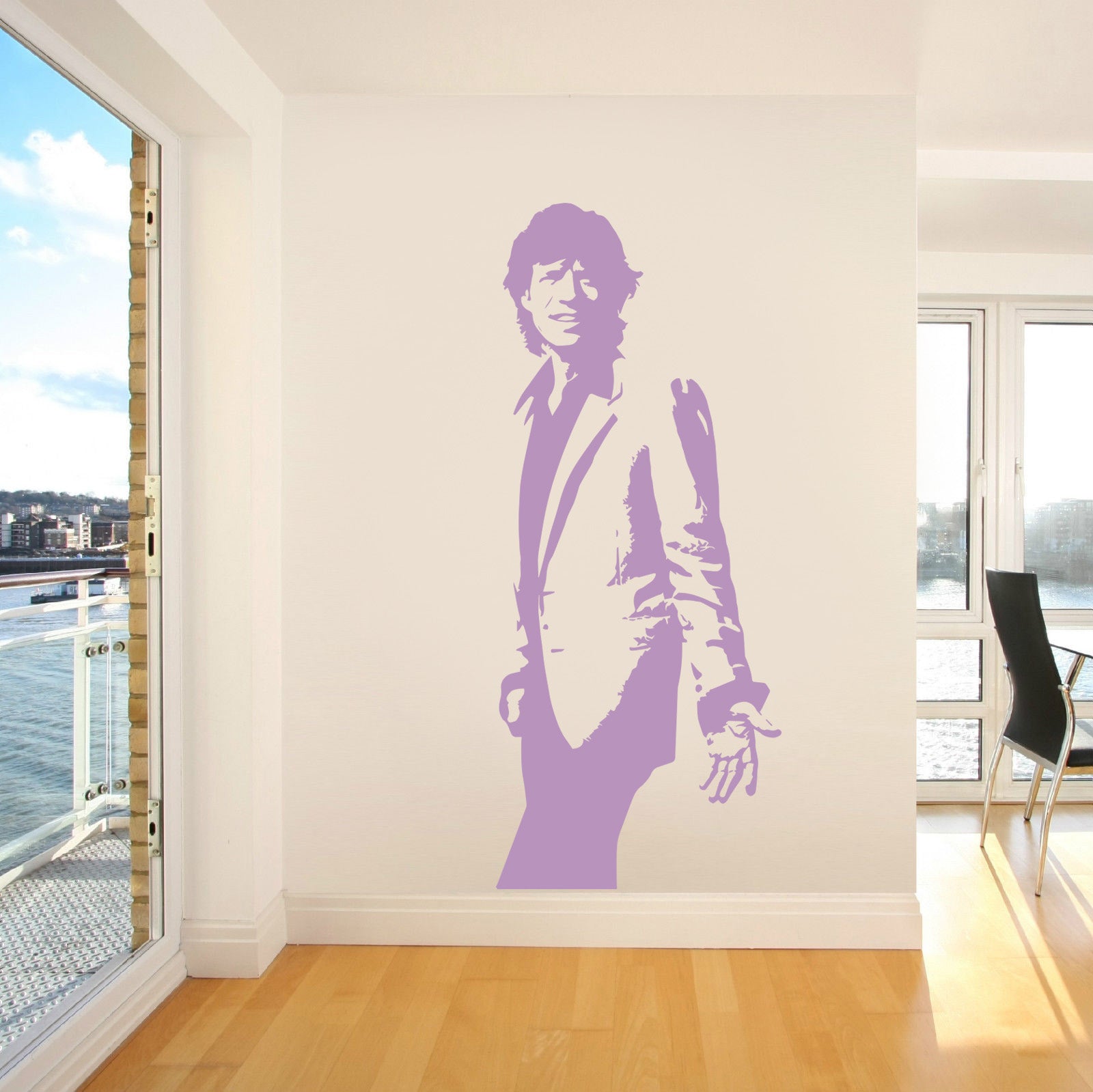 Rock Singer Wall Sticker Decal Stencil Silhouette ST133