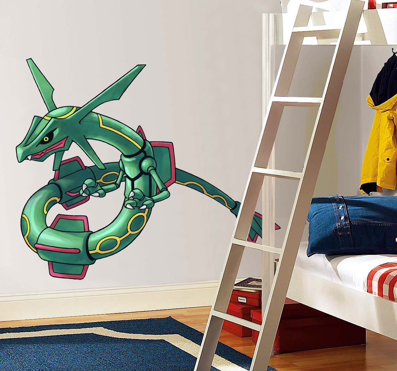 Rayquaza Pokemon Wall Sticker Removable Decal Decor Art Mural C369