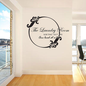 LAUNDRY ROOM SORTING OUT LIFE Inspirational Quotes Wall Sticker Decal SQ100