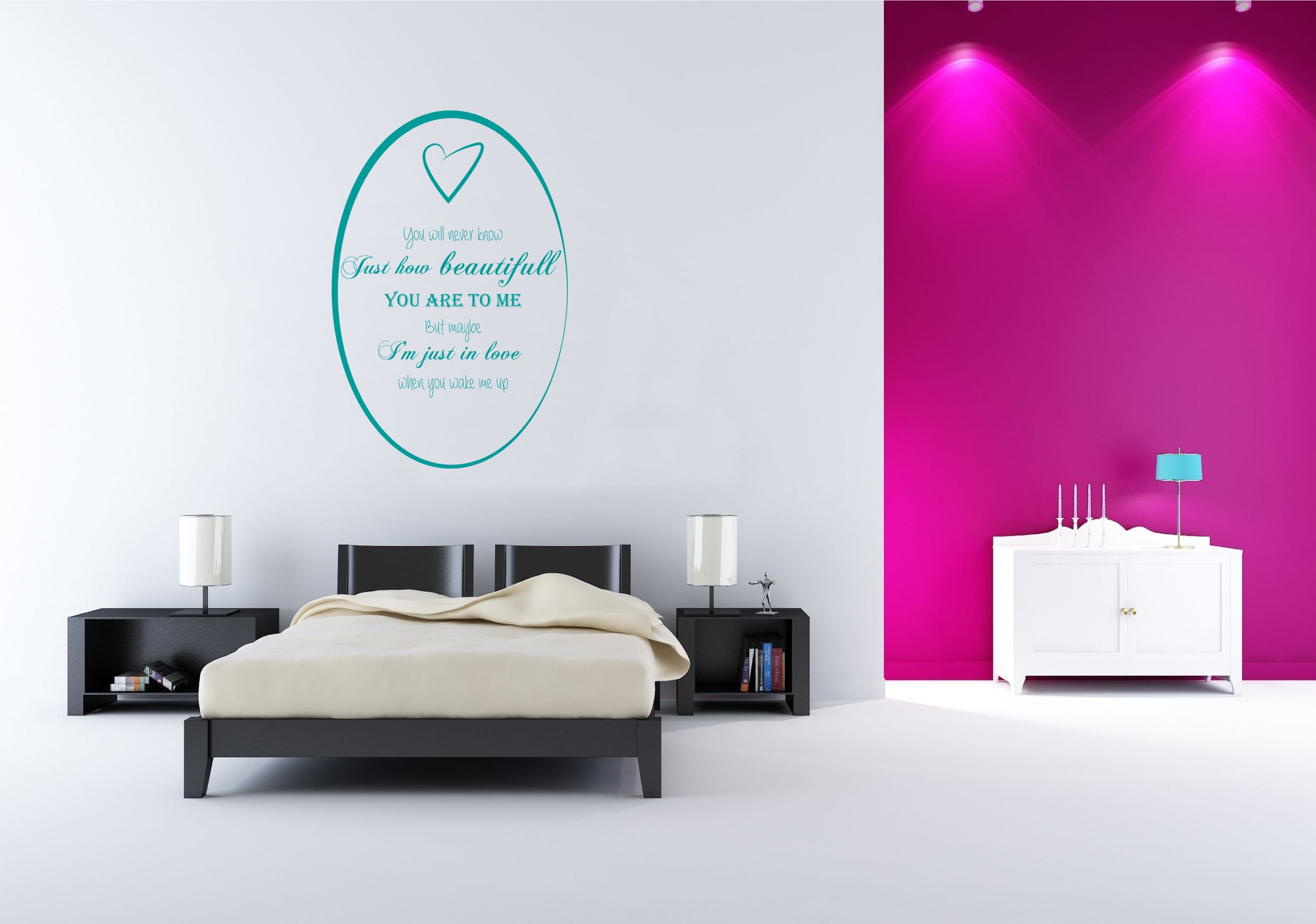 Wake Me Up Inspirational Quotes Wall Sticker Decal SQ101