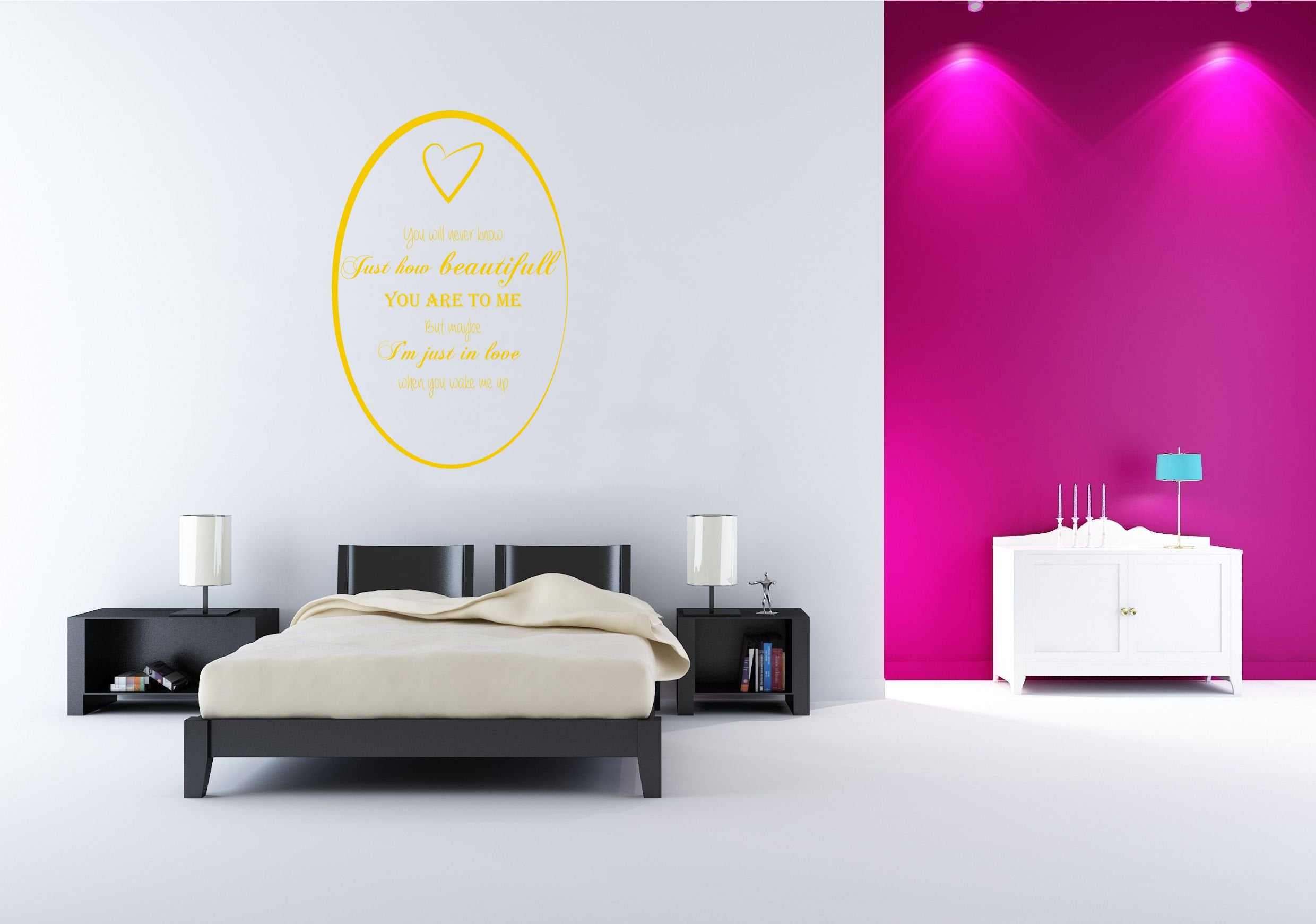 Wake Me Up Inspirational Quotes Wall Sticker Decal SQ101