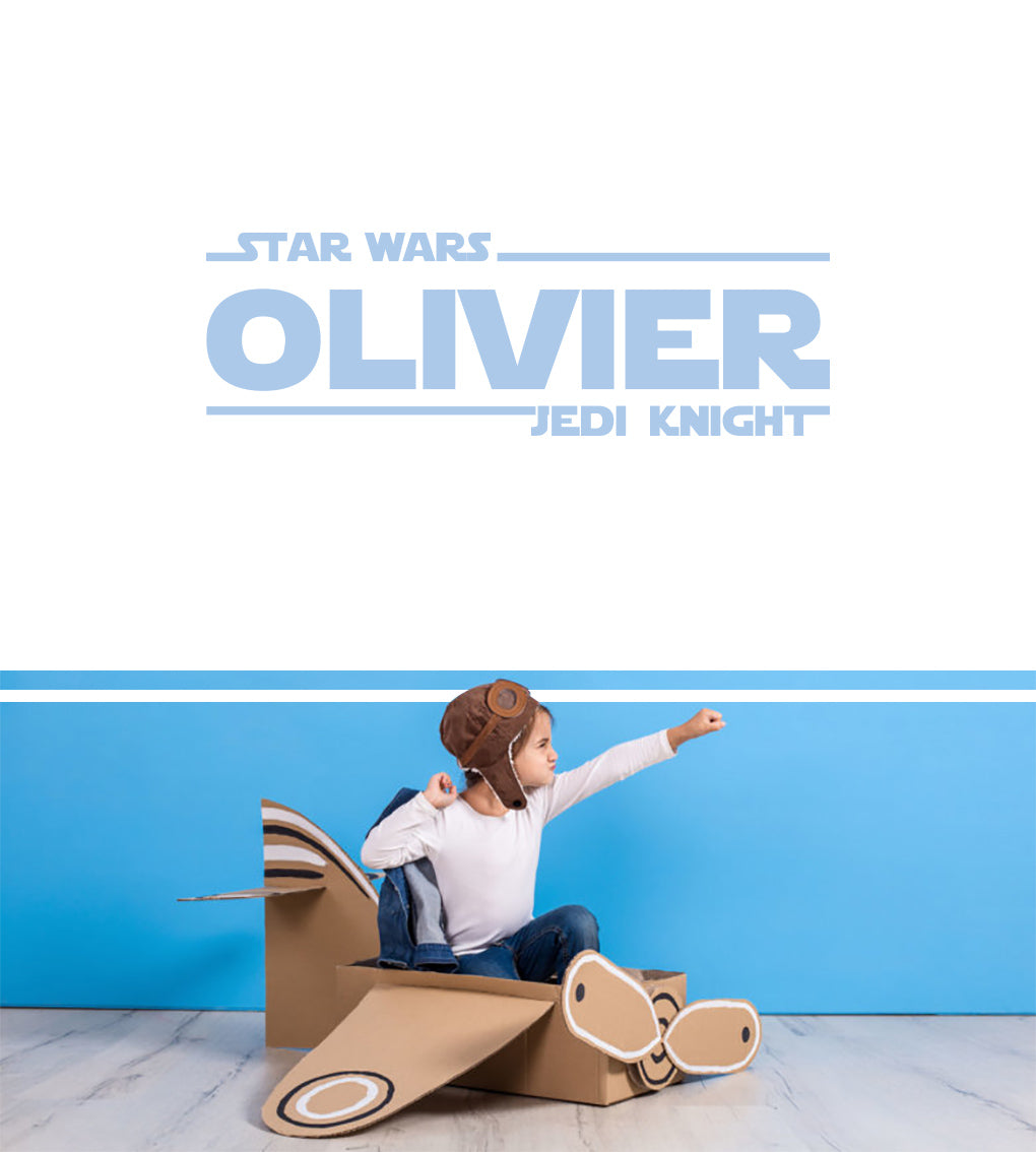 Personalized Star Wars Name Wall Sticker Decal Stencil Silhouette SQ104