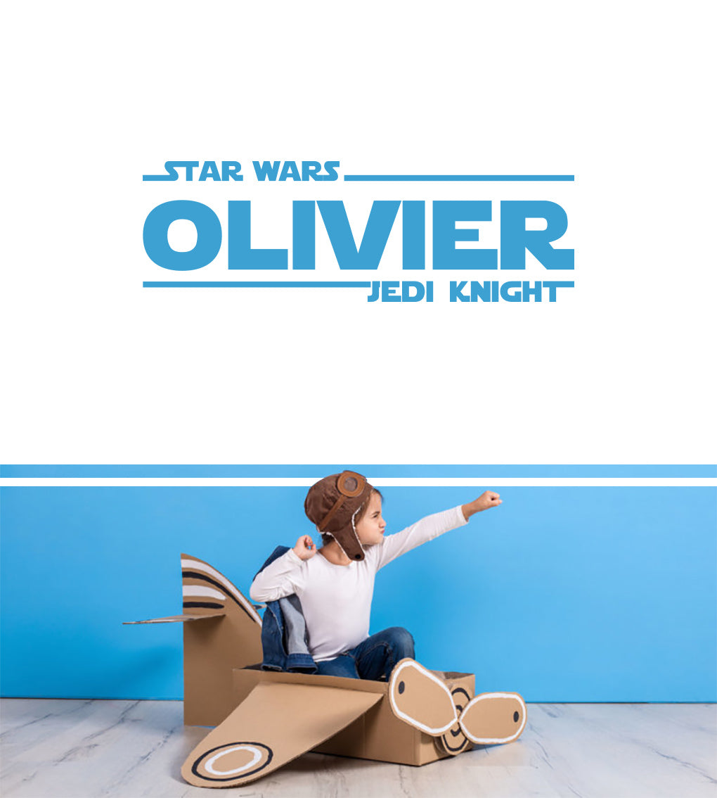Personalized Star Wars Name Wall Sticker Decal Stencil Silhouette SQ104