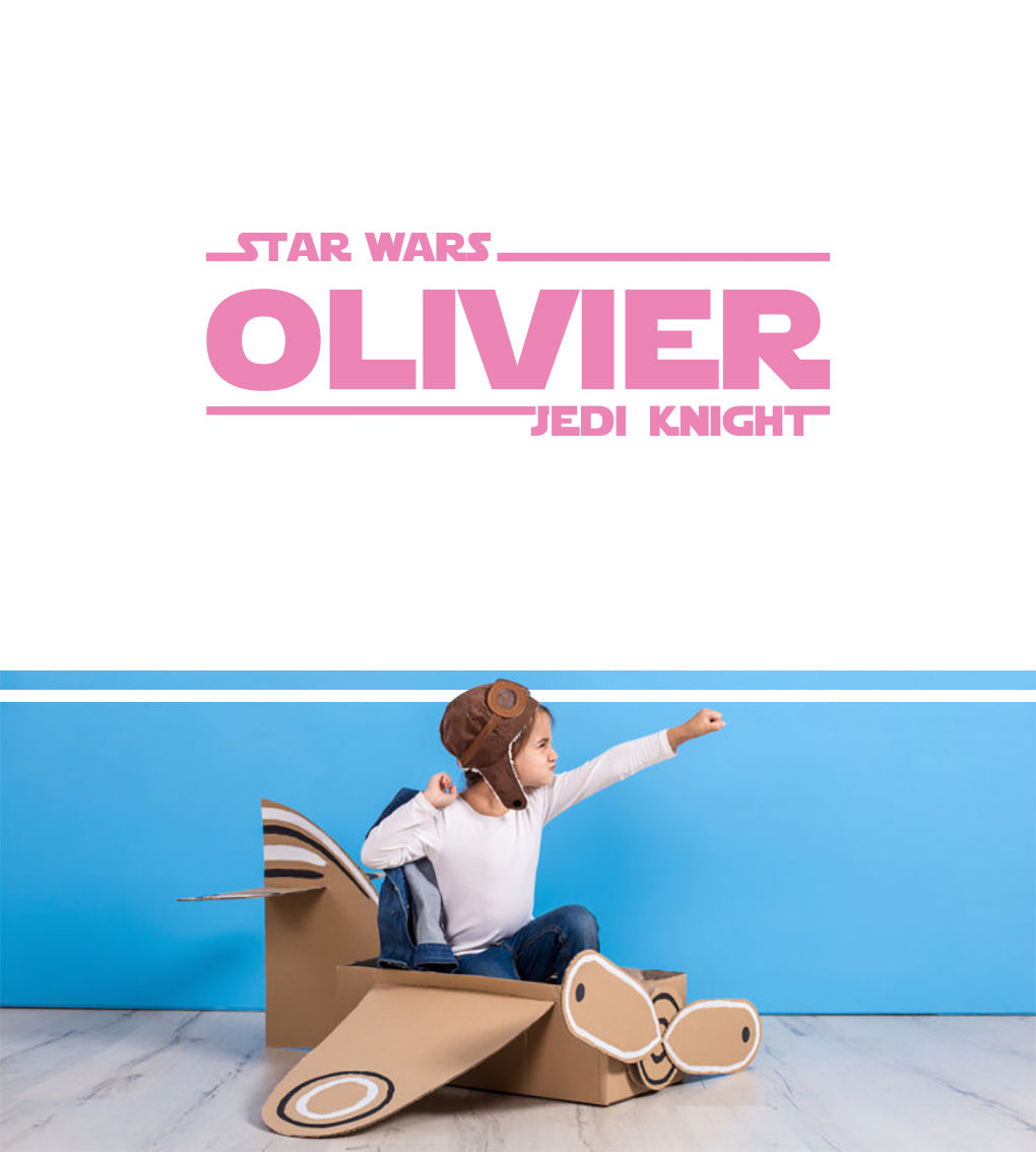 Personalized Star Wars Name Wall Sticker Decal Stencil Silhouette SQ104