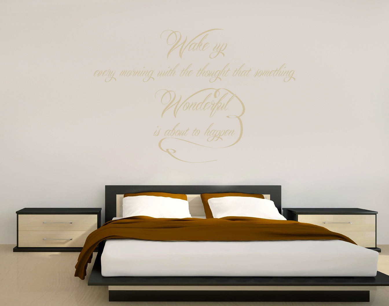 WAKE UP EVERY MORNING Inspirational Quotes Wall Sticker Decal SQ111
