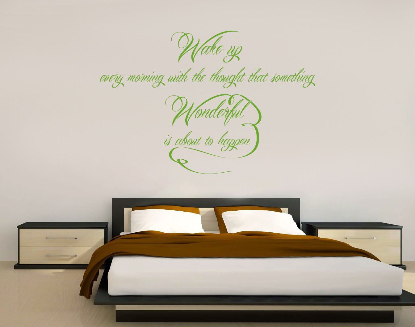 WAKE UP EVERY MORNING Inspirational Quotes Wall Sticker Decal SQ111
