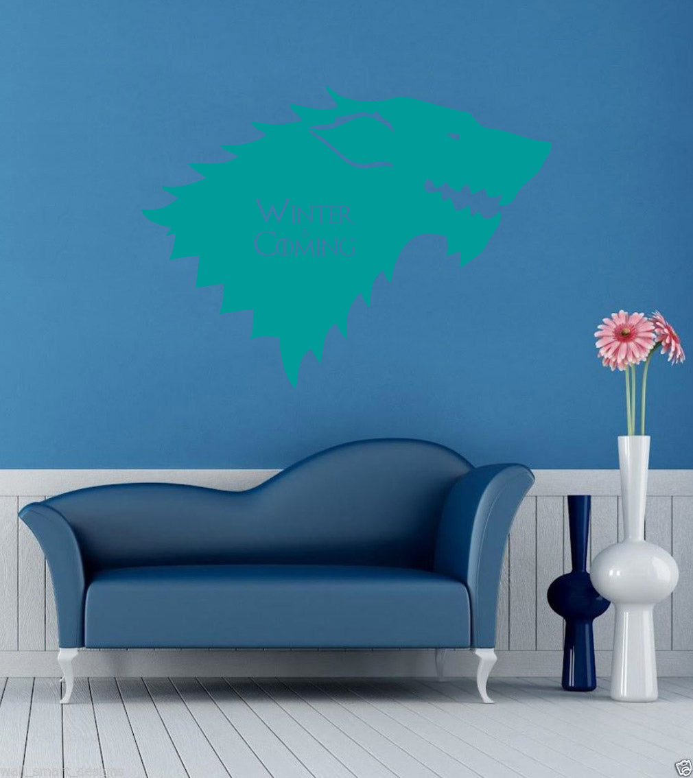 Winter Is Coming Inspirational Quotes Wall Sticker Décalque SQ117
