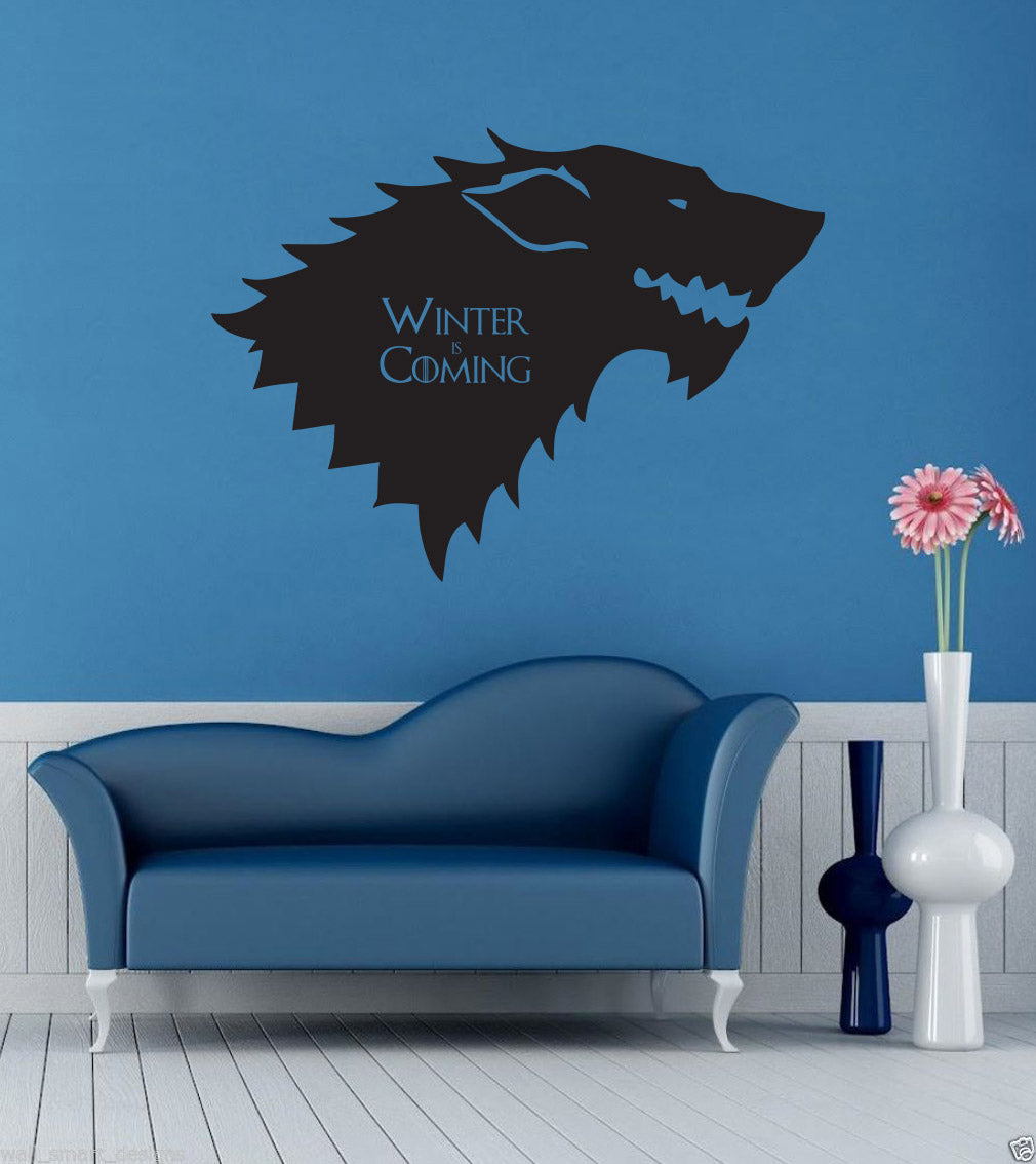 Winter Is Coming Inspirational Quotes Wall Sticker Décalque SQ117