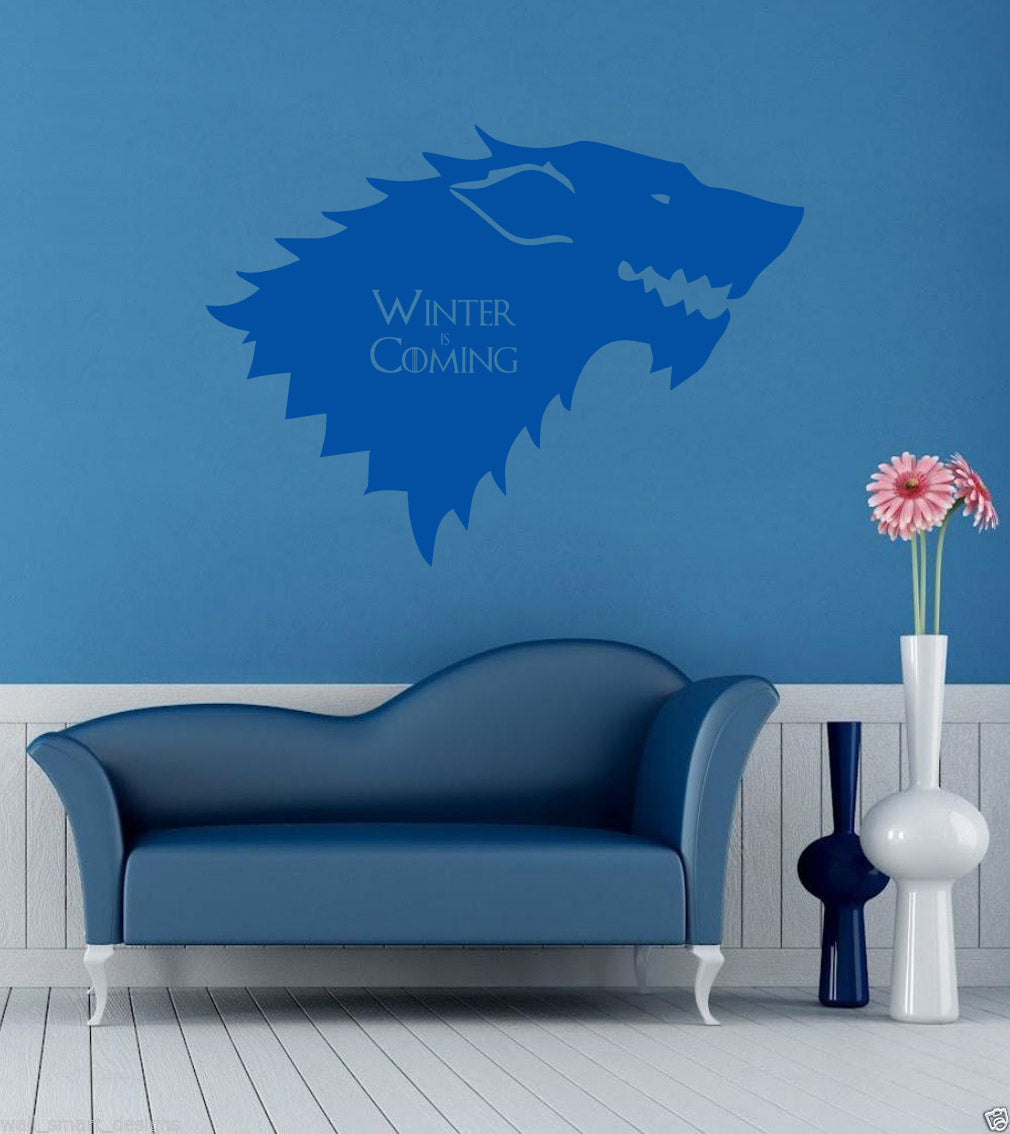 Winter Is Coming Inspirational Quotes Wall Sticker Décalque SQ117