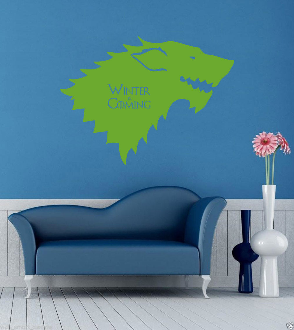Winter Is Coming Inspirational Quotes Wall Sticker Décalque SQ117