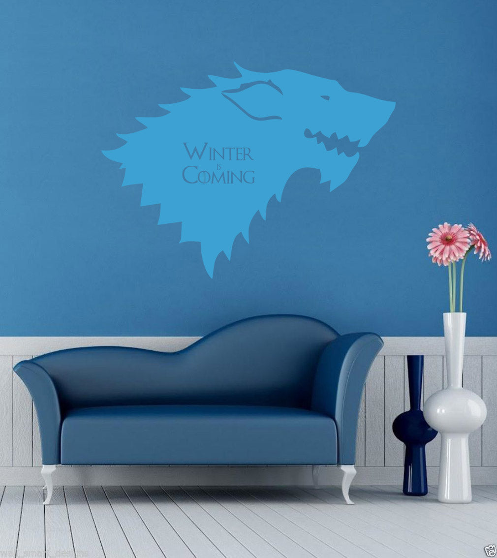 Winter Is Coming Inspirational Quotes Wall Sticker Décalque SQ117