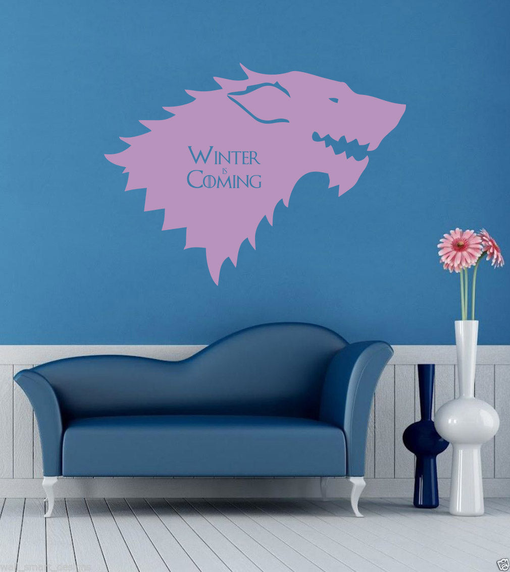 Winter Is Coming Inspirational Quotes Wall Sticker Décalque SQ117