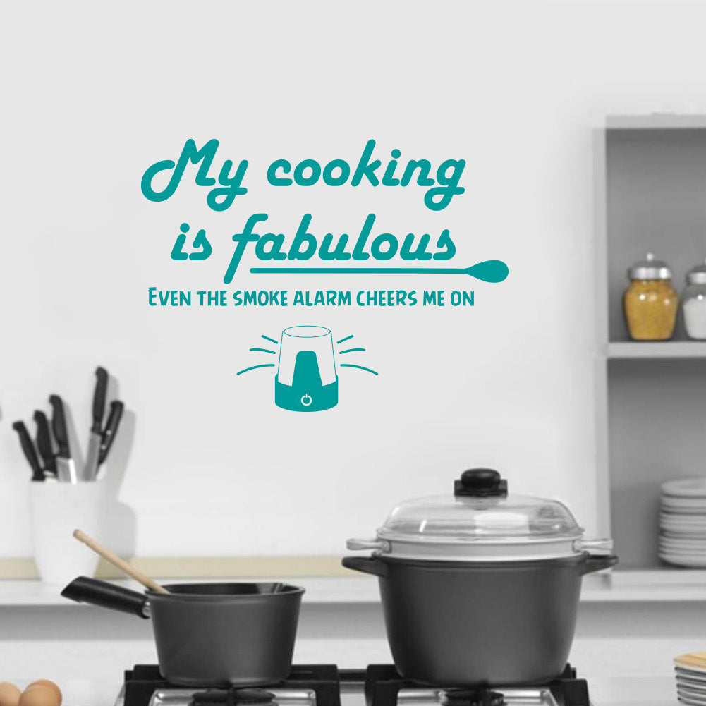 My Cooking Is Fabulous Inspirational Quotes Wall Sticker Decal SQ122