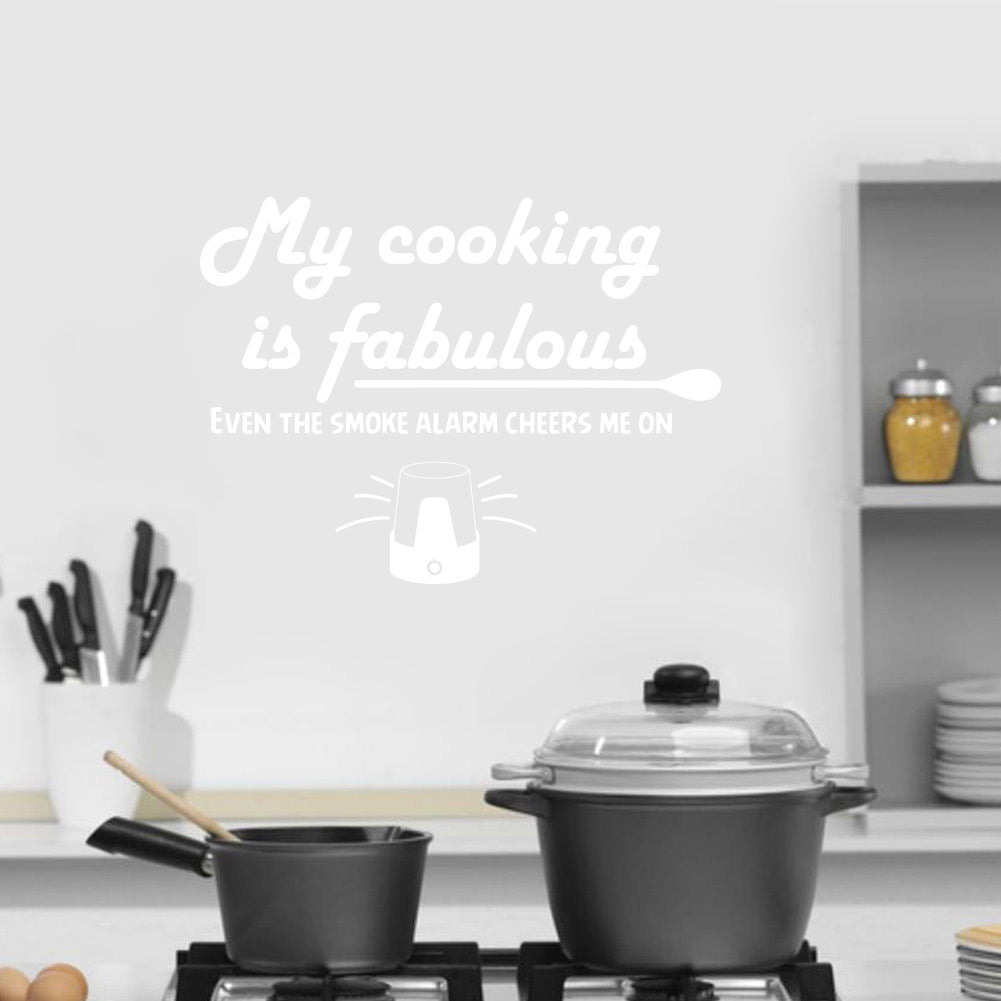 My Cooking Is Fabulous Inspirational Quotes Wall Sticker Decal SQ122