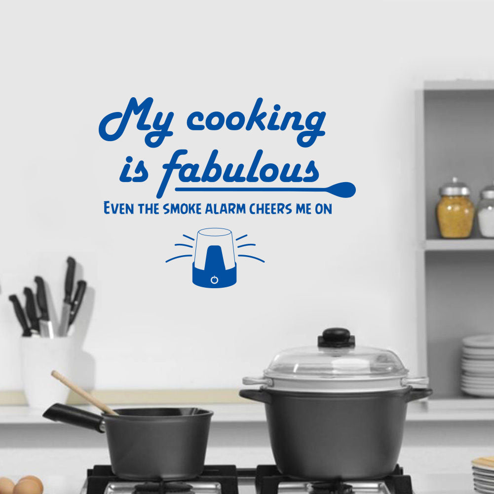 My Cooking Is Fabulous Inspirational Quotes Wall Sticker Decal SQ122