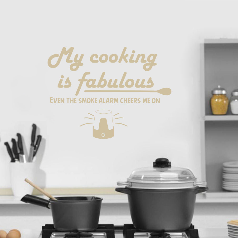 My Cooking Is Fabulous Inspirational Quotes Wall Sticker Decal SQ122