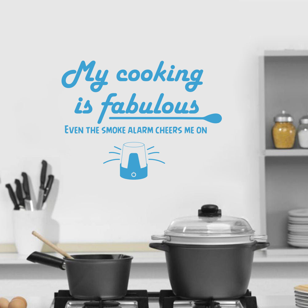 My Cooking Is Fabulous Inspirational Quotes Wall Sticker Decal SQ122