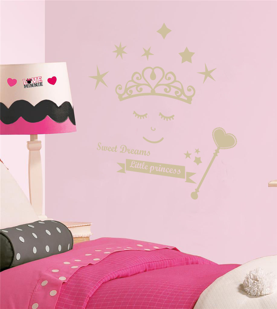 Sweet Dreams petite princesse citations inspirantes sticker mural autocollant SQ124