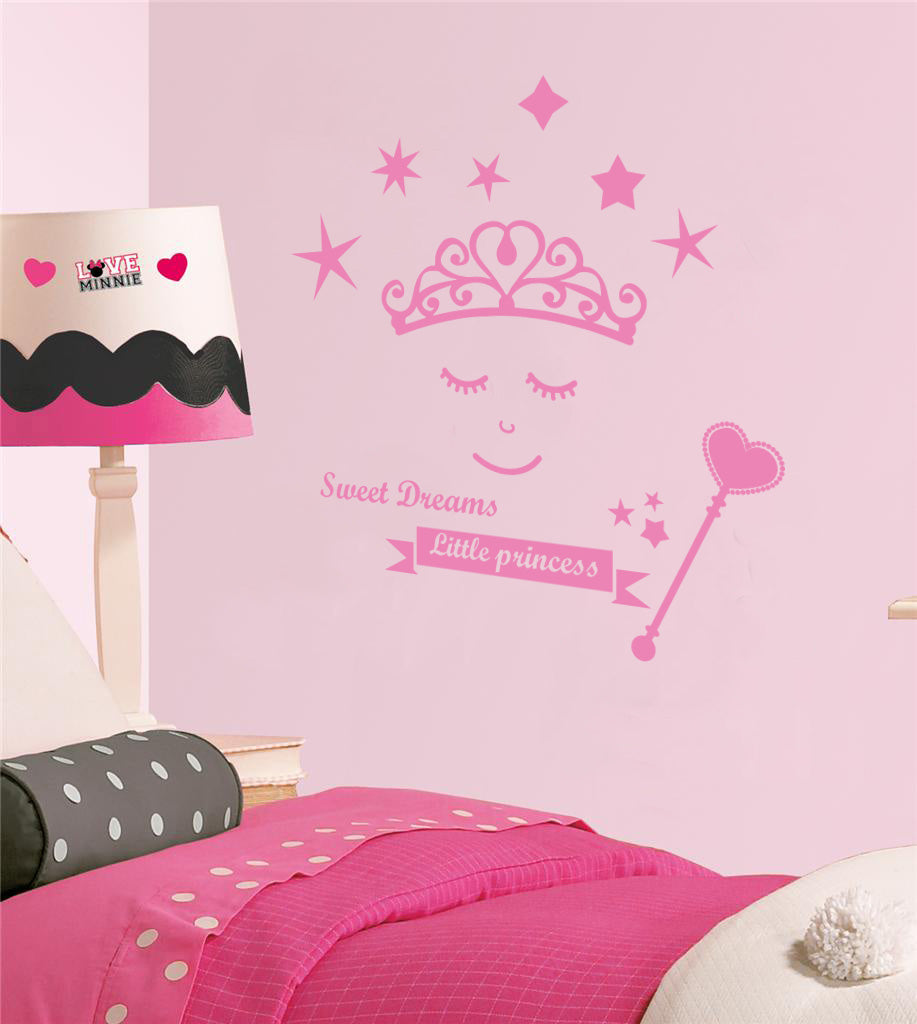 Sweet Dreams petite princesse citations inspirantes sticker mural autocollant SQ124