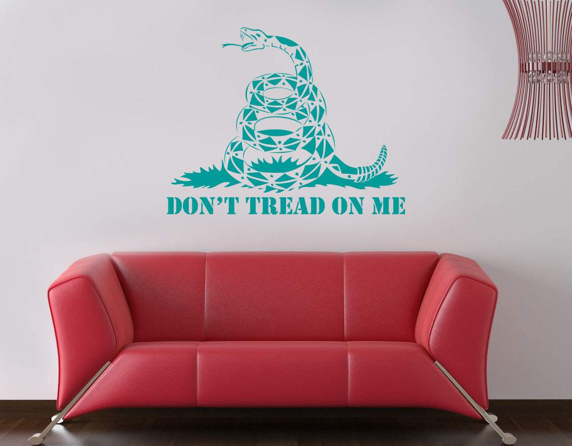 Don't Tread On Me Inspirational Quotes Wall Sticker Decal SQ125
