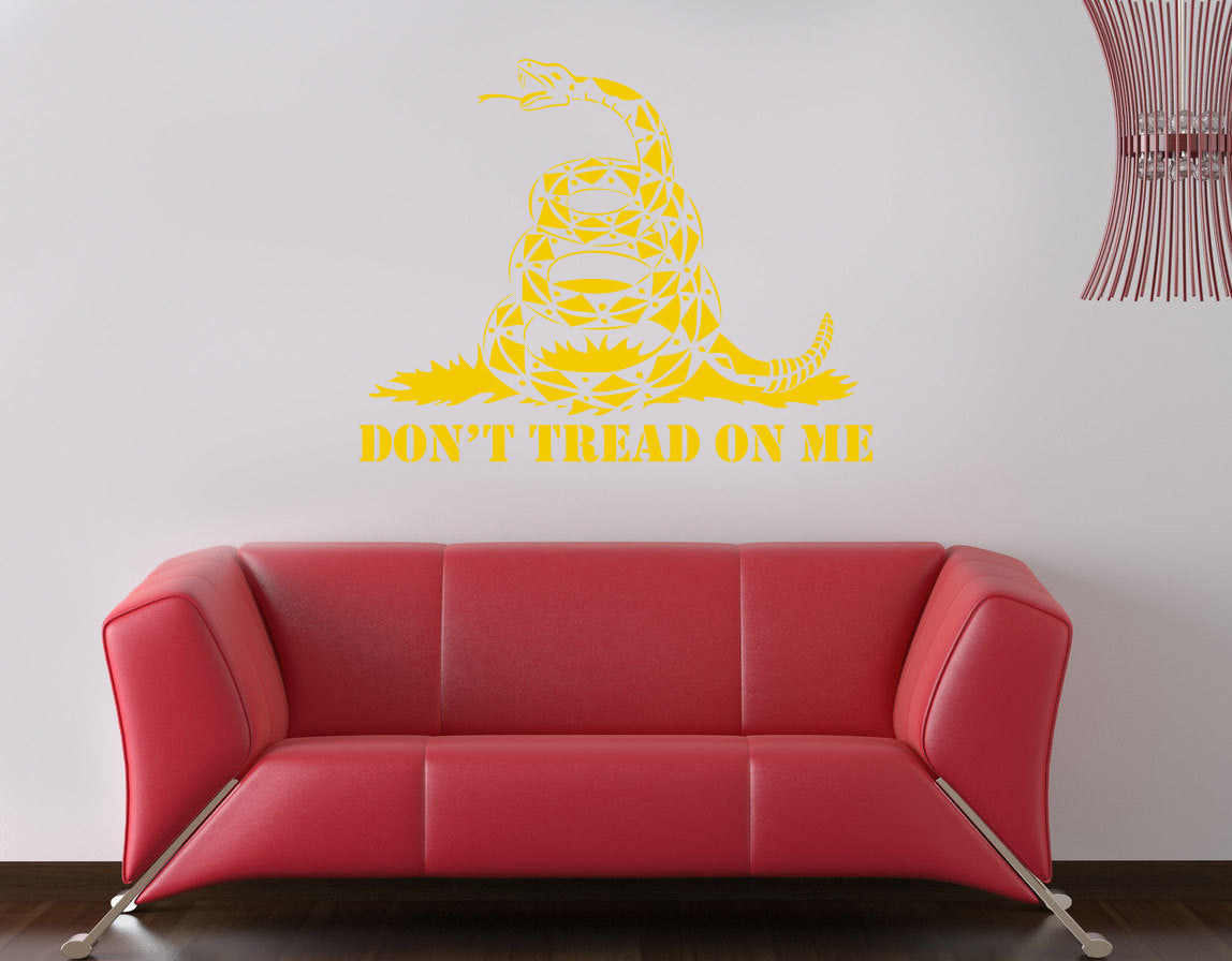 Don't Tread On Me Inspirational Quotes Wall Sticker Decal SQ125