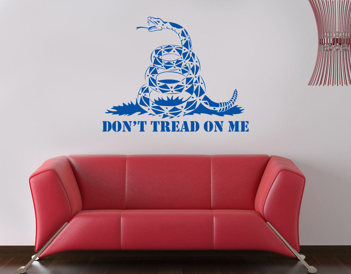 Don't Tread On Me Inspirational Quotes Wall Sticker Decal SQ125