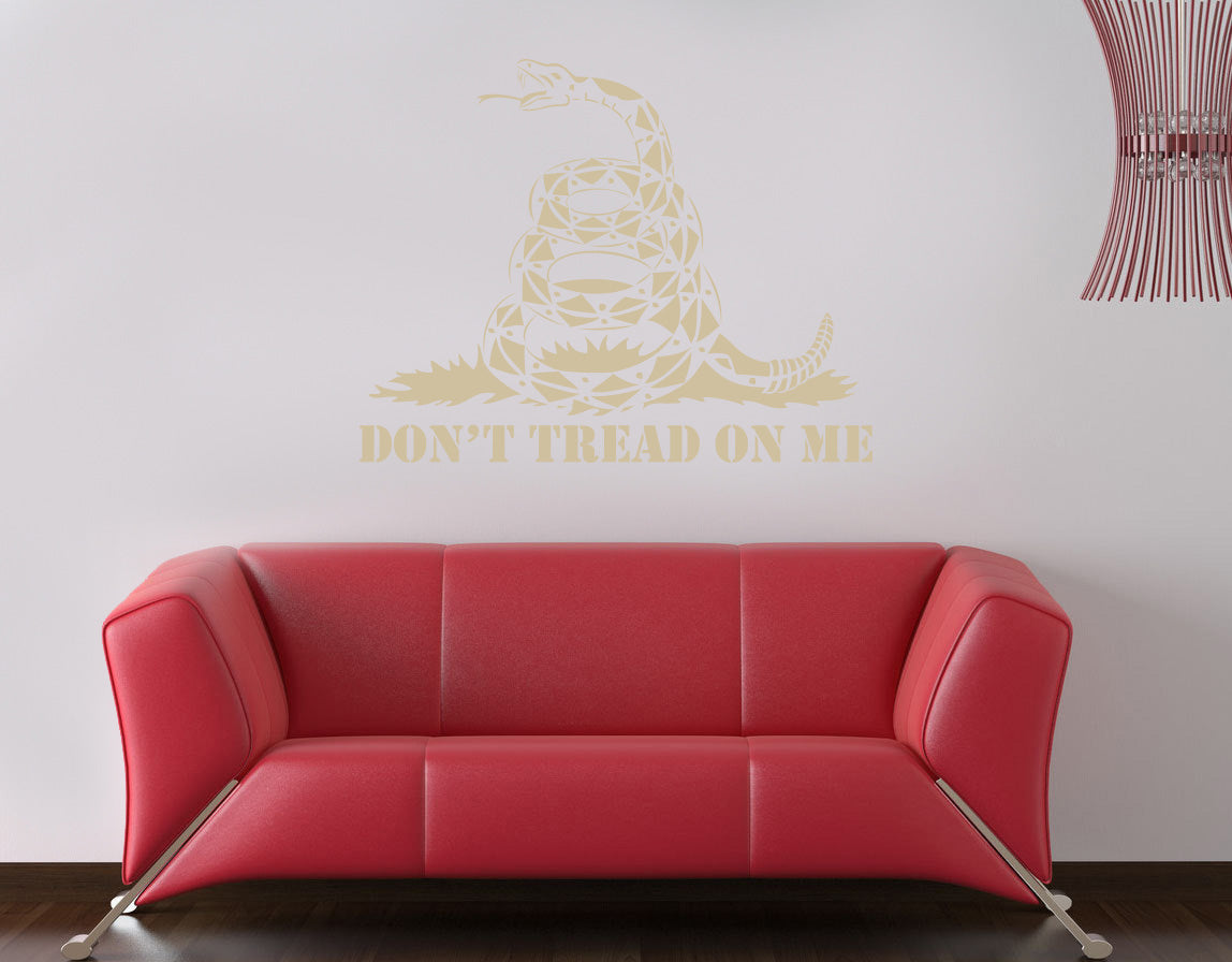 Don't Tread On Me Inspirational Quotes Wall Sticker Decal SQ125
