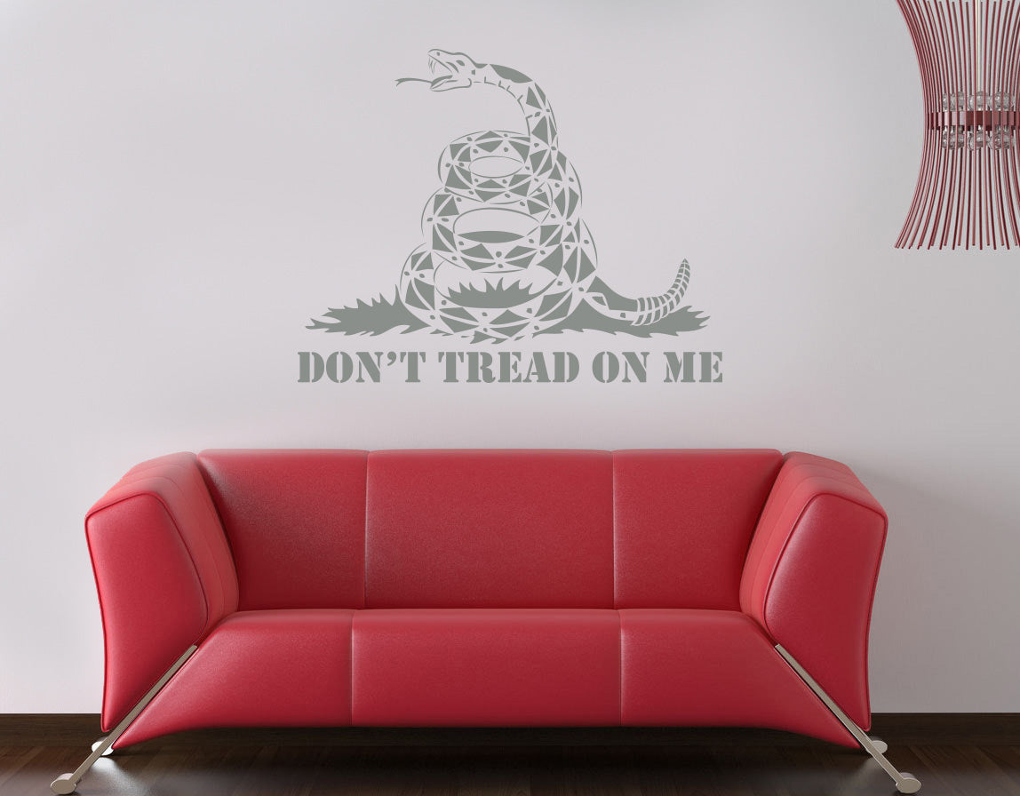 Don't Tread On Me Inspirational Quotes Wall Sticker Decal SQ125