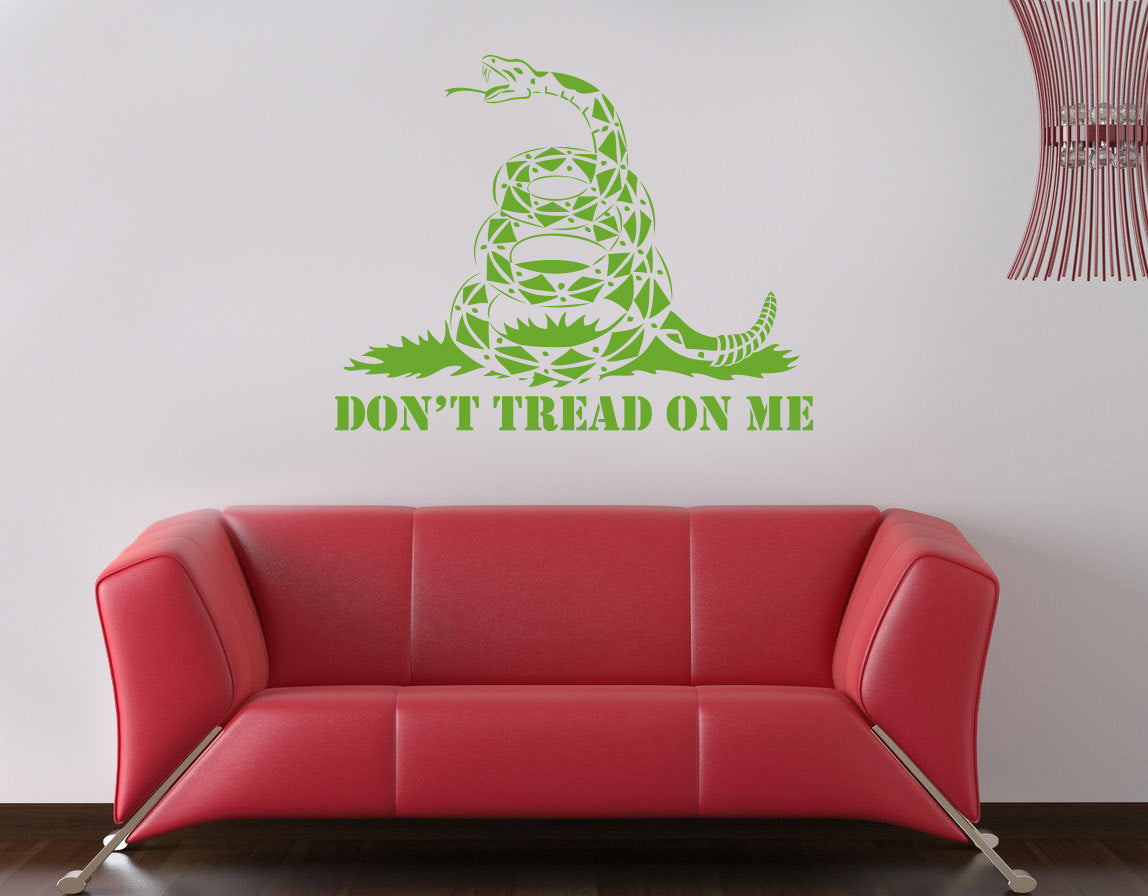 Don't Tread On Me Inspirational Quotes Wall Sticker Decal SQ125