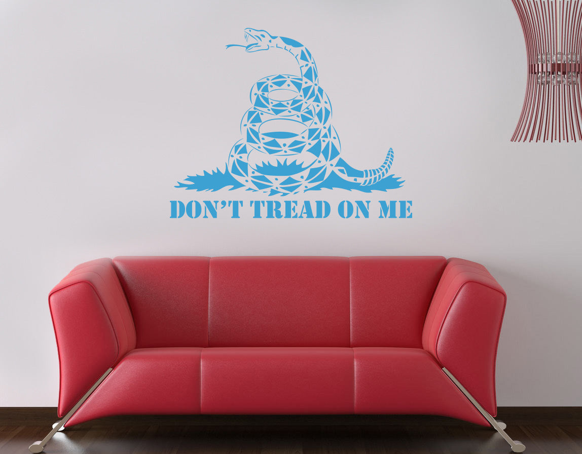 Don't Tread On Me Inspirational Quotes Wall Sticker Decal SQ125