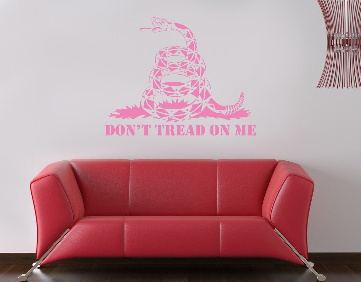 Don't Tread On Me Inspirational Quotes Wall Sticker Decal SQ125