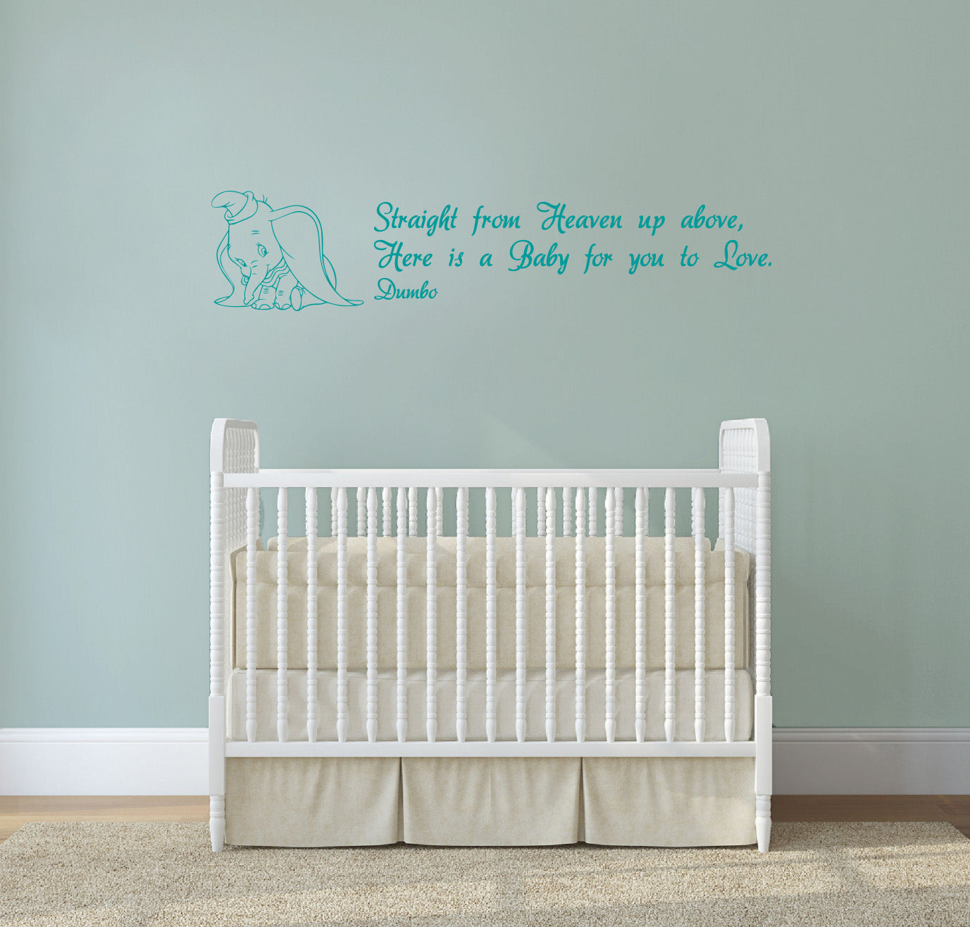 Dumbo Disney Inspirational Citations Wall Sticker Décalque SQ133