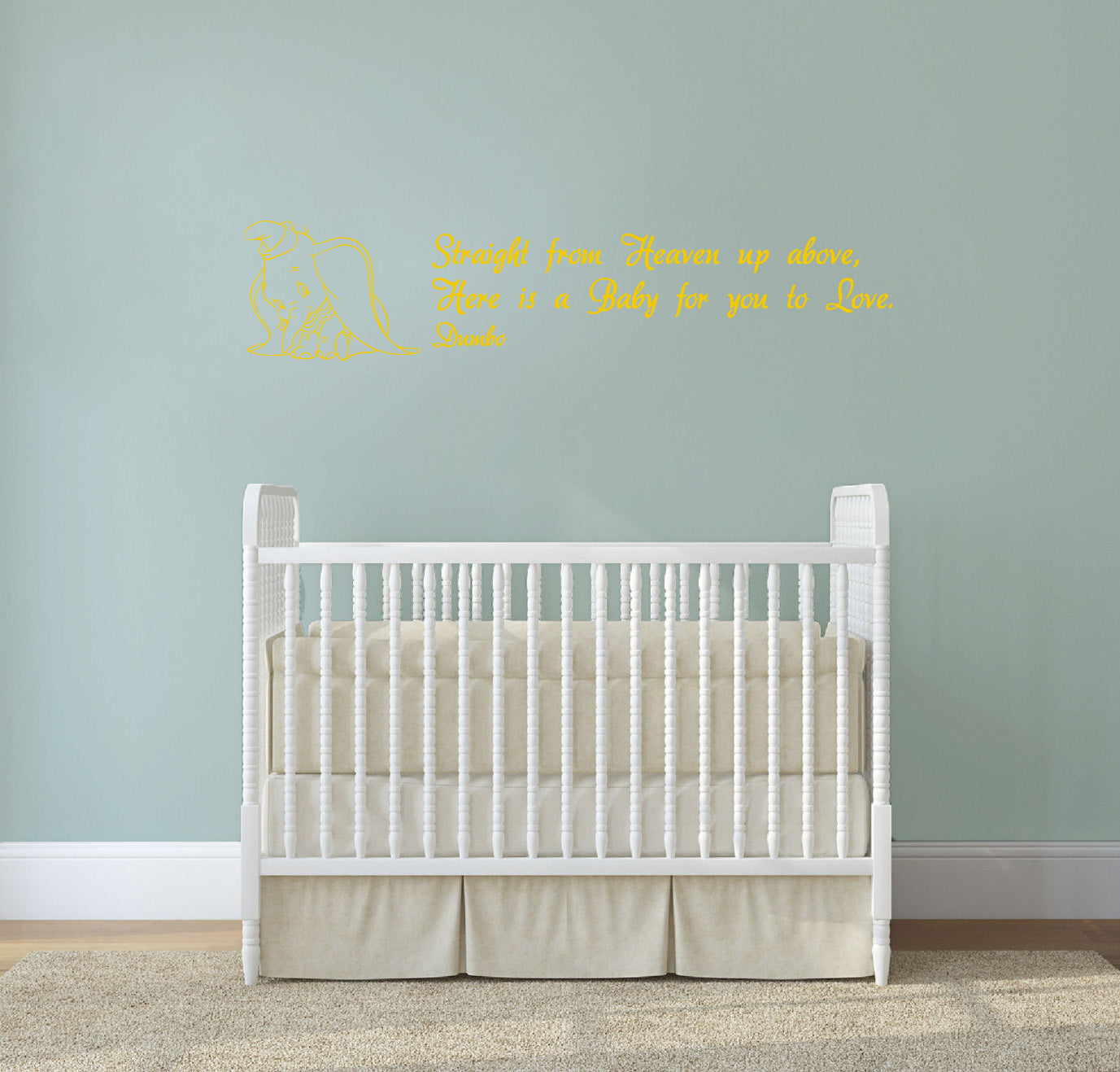 Dumbo Disney Inspirational Citations Wall Sticker Décalque SQ133