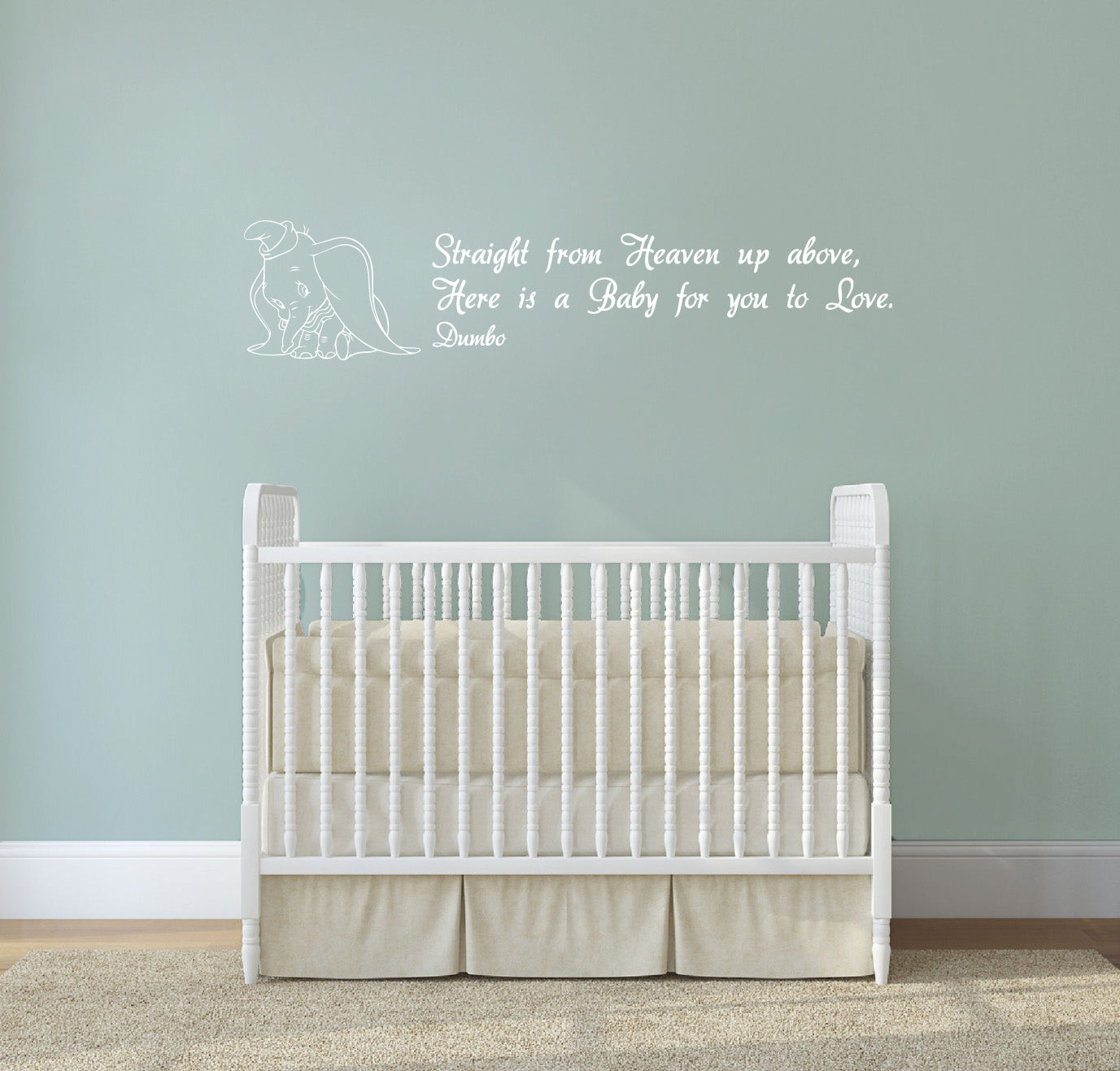 Dumbo Disney Inspirational Citations Wall Sticker Décalque SQ133