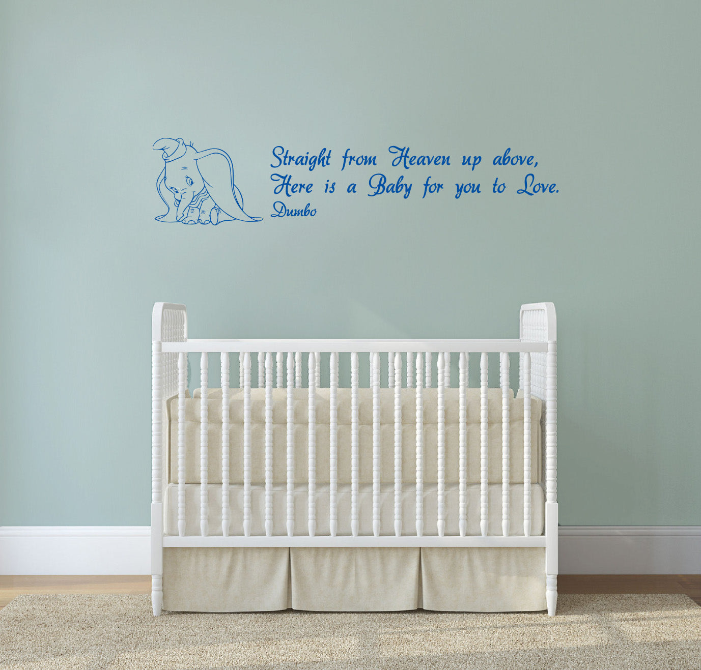Dumbo Disney Inspirational Citations Wall Sticker Décalque SQ133