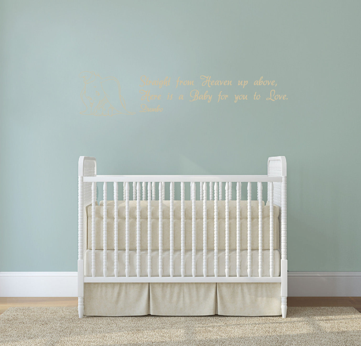 Dumbo Disney Inspirational Citations Wall Sticker Décalque SQ133