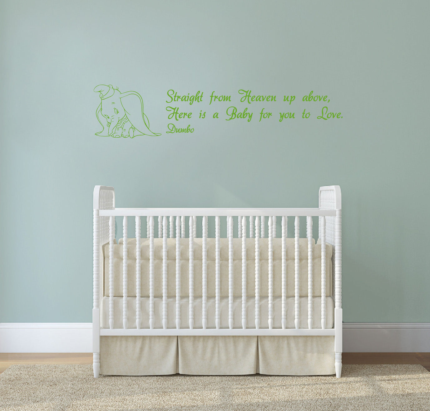 Dumbo Disney Inspirational Citations Wall Sticker Décalque SQ133