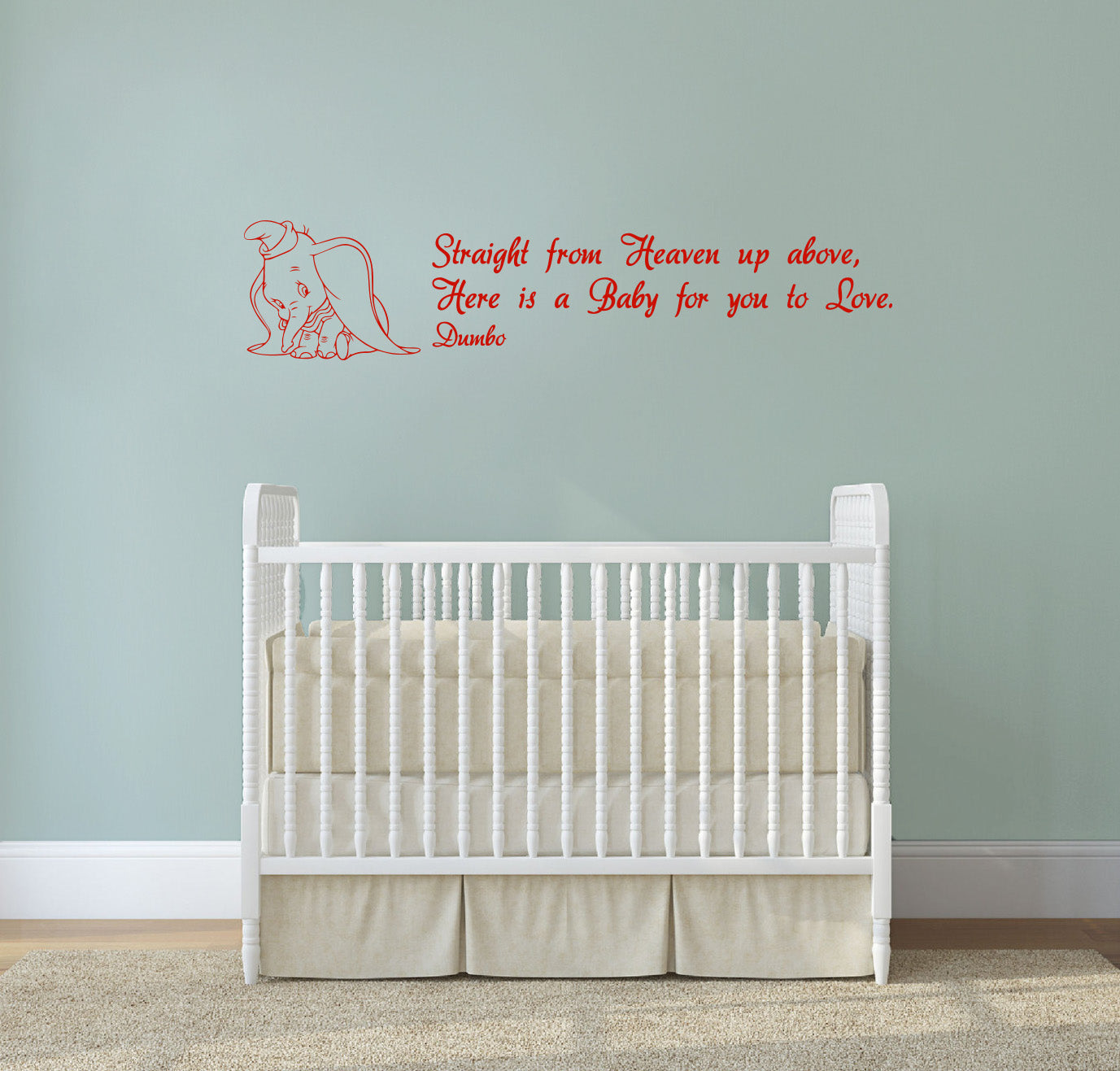 Dumbo Disney Inspirational Citations Wall Sticker Décalque SQ133