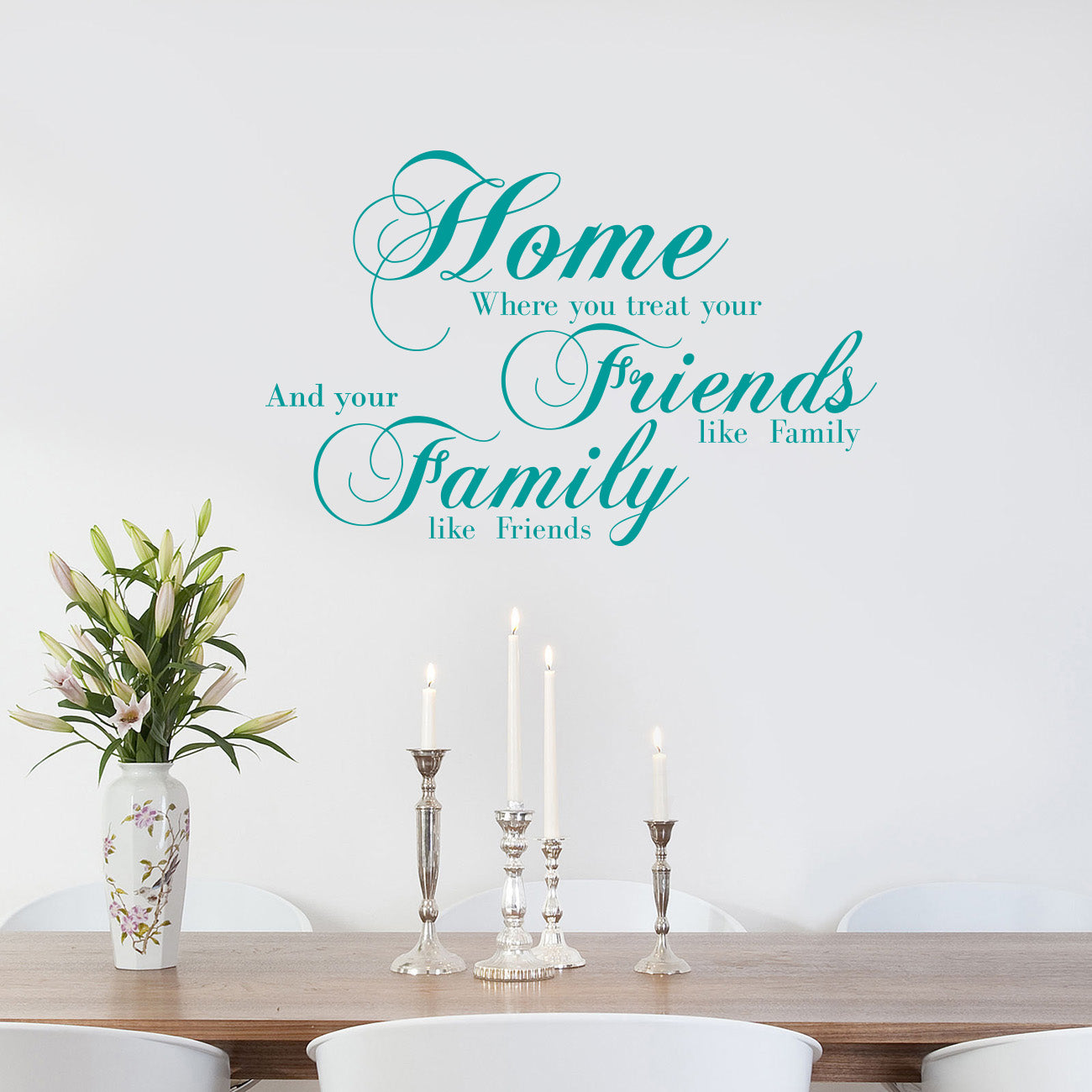 Home Friends Family Inspirational Quotes Wall Sticker Decal SQ135
