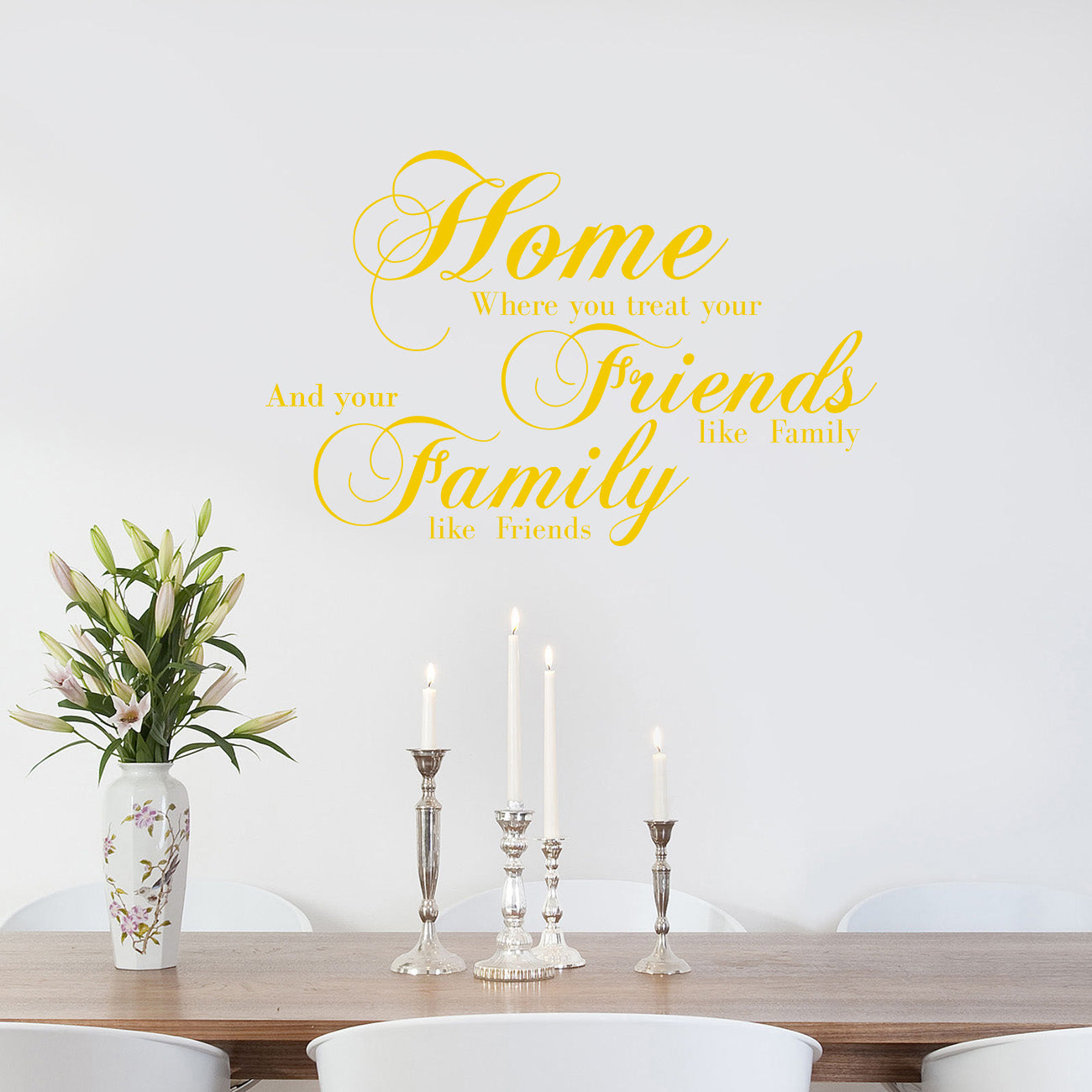 Home Friends Family Inspirational Quotes Wall Sticker Decal SQ135