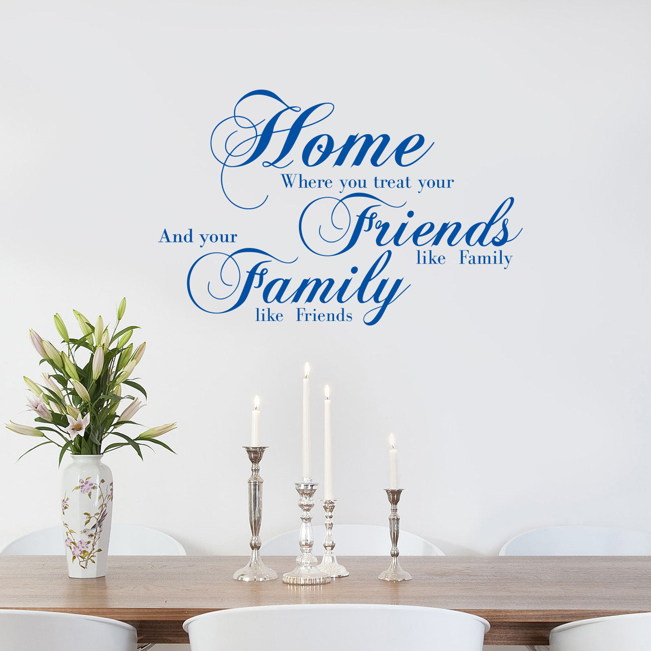 Home Friends Family Inspirational Quotes Wall Sticker Decal SQ135