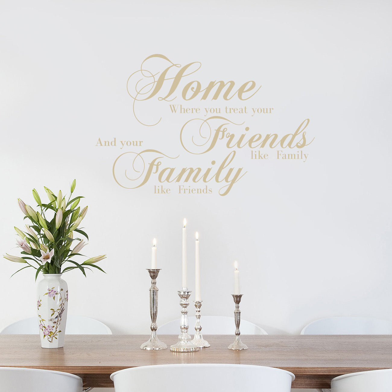 Home Friends Family Inspirational Quotes Wall Sticker Decal SQ135