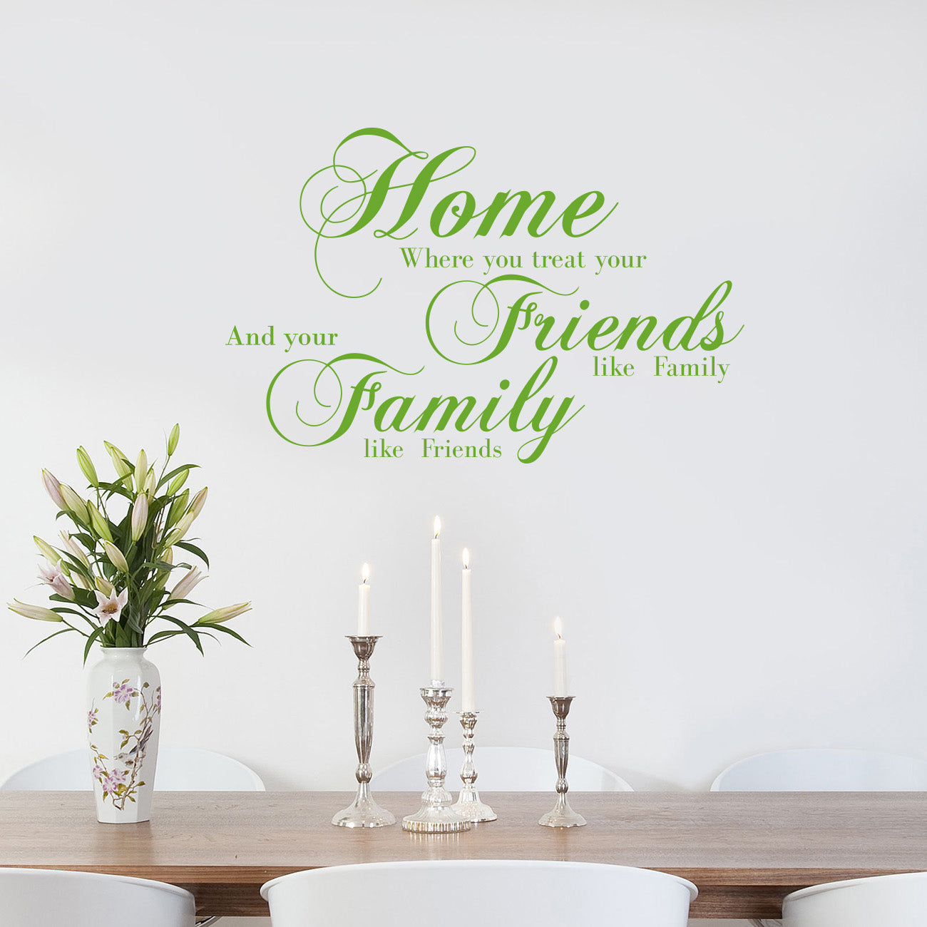 Home Friends Family Inspirational Quotes Wall Sticker Decal SQ135