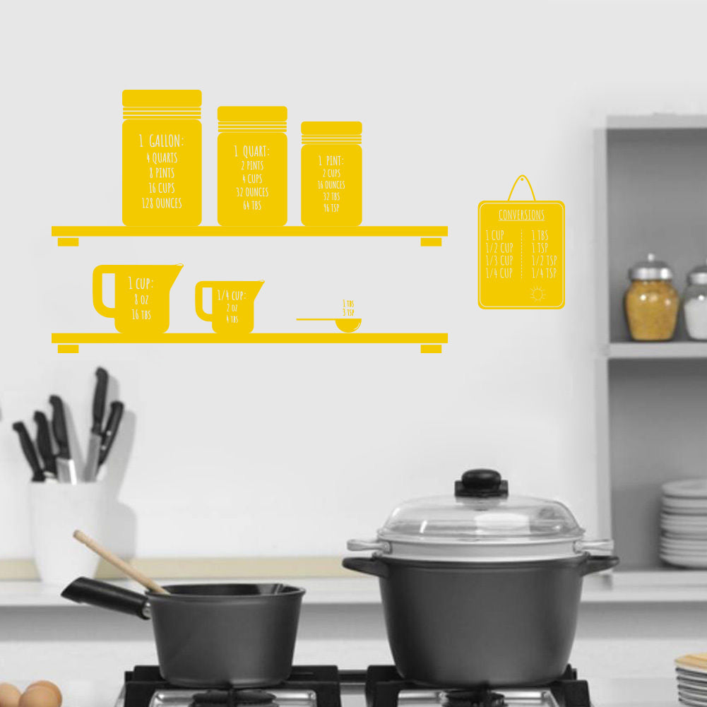 Conversion de mesure citations inspirantes sticker mural autocollant SQ141