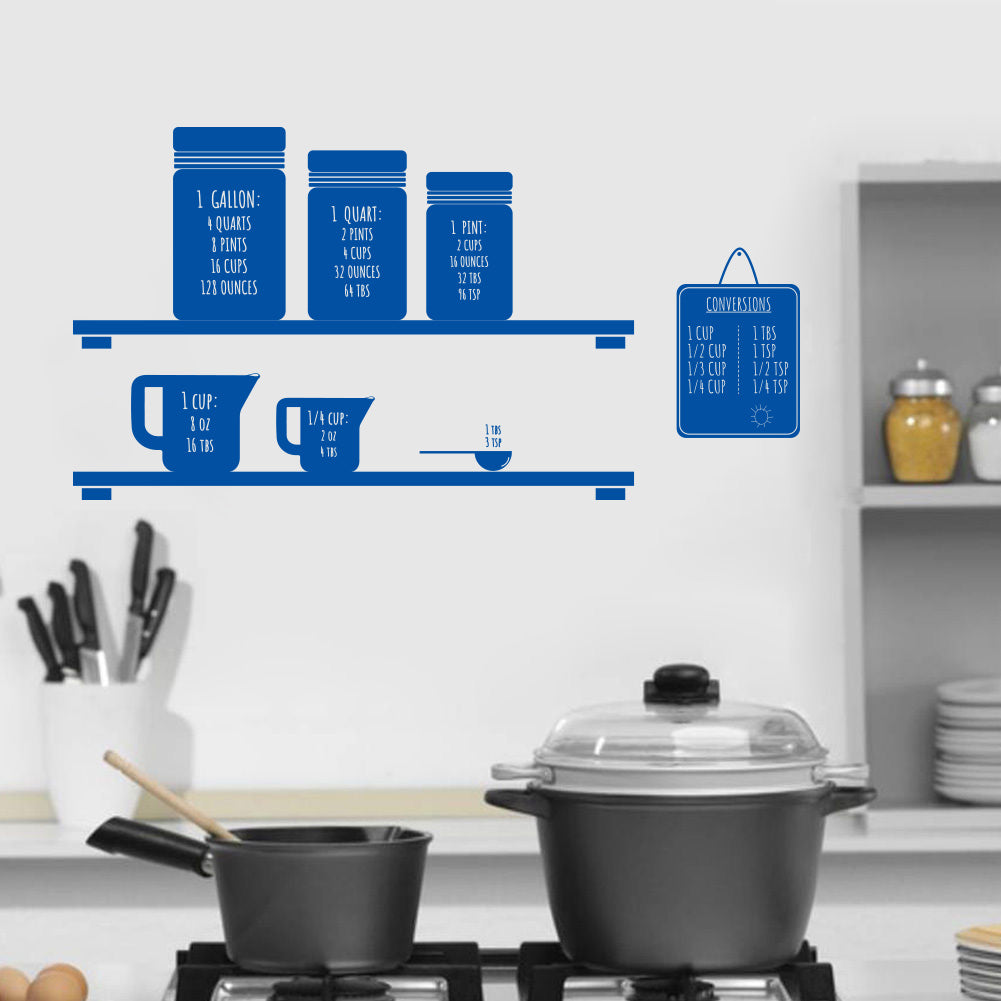 Conversion de mesure citations inspirantes sticker mural autocollant SQ141