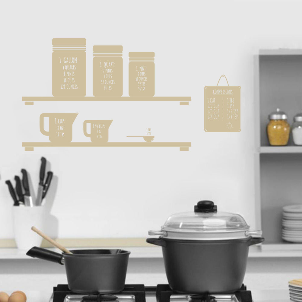 Conversion de mesure citations inspirantes sticker mural autocollant SQ141