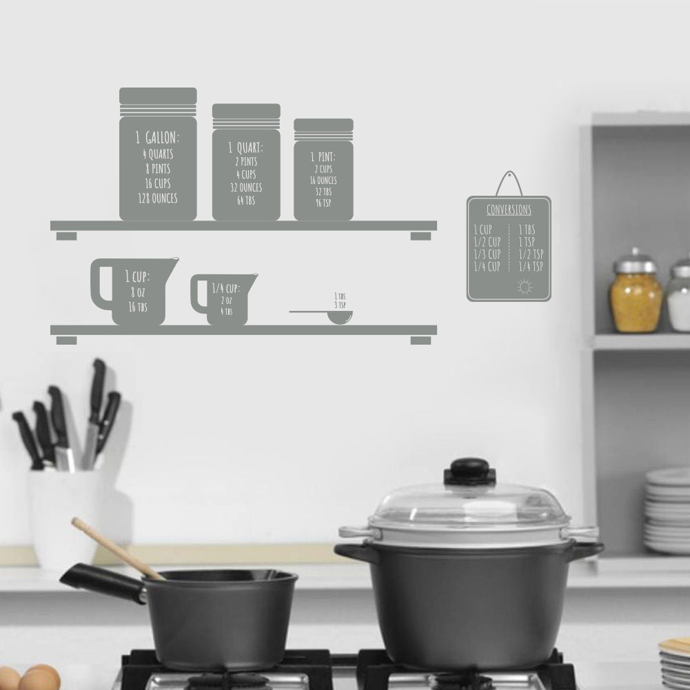 Conversion de mesure citations inspirantes sticker mural autocollant SQ141