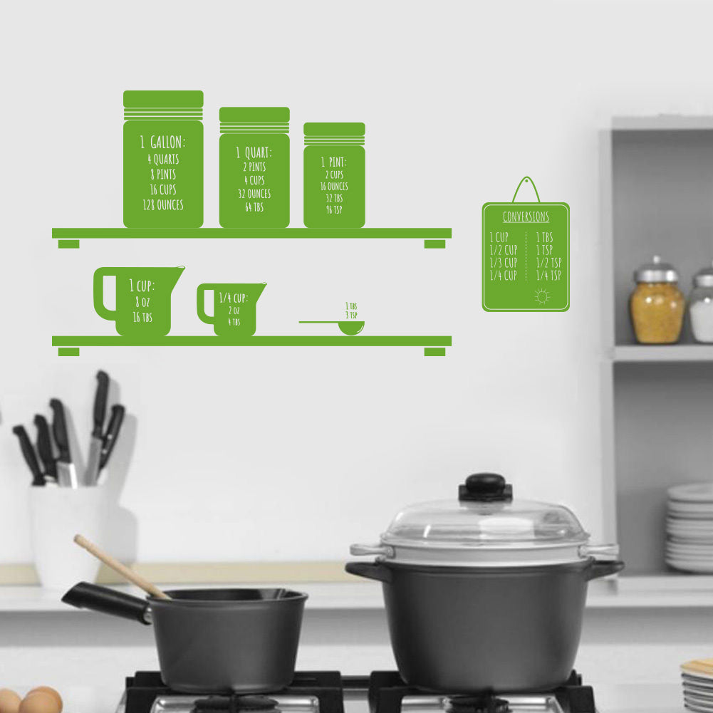 Conversion de mesure citations inspirantes sticker mural autocollant SQ141