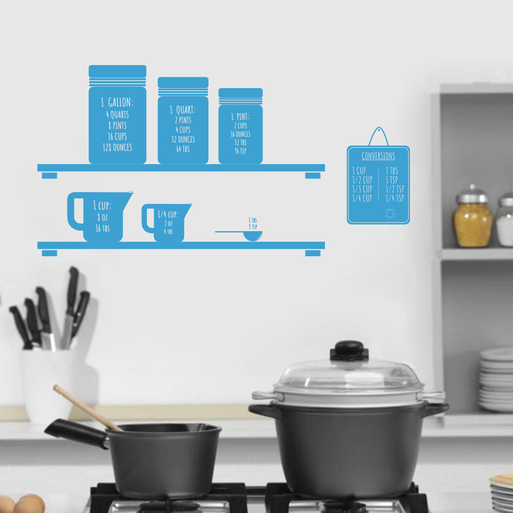 Conversion de mesure citations inspirantes sticker mural autocollant SQ141